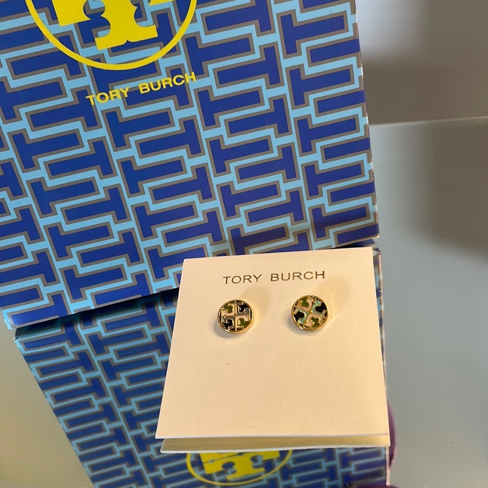 Tory Burch Women's Small Logo Stud Earrings